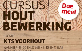 Cursus Houtbewerking gaat weer van start!