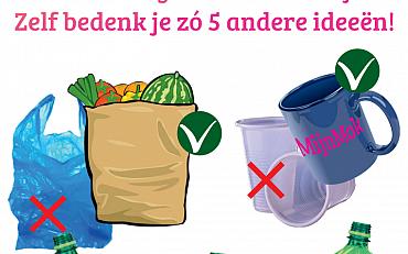 Uitdaging: minder plastic, minder afval!