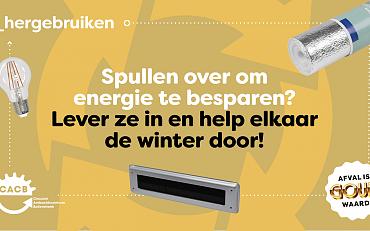 Help elkaar de winter door… CACB zamelt energiebesparende spullen in!