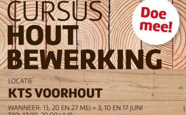 Cursus Houtbewerking gaat weer van start!