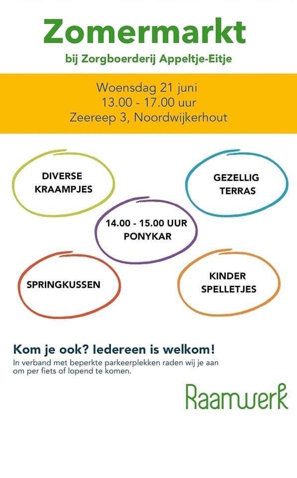 Zomermarkt bij Zorgboerderij de Hafakker 