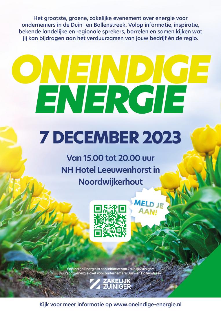 ONEINDIGE ENERGIE voor ondernemers in de Duin- en Bollenstreek