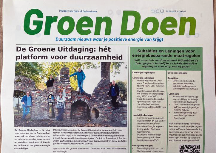 Nieuwe editie van de Groen Doen krant!