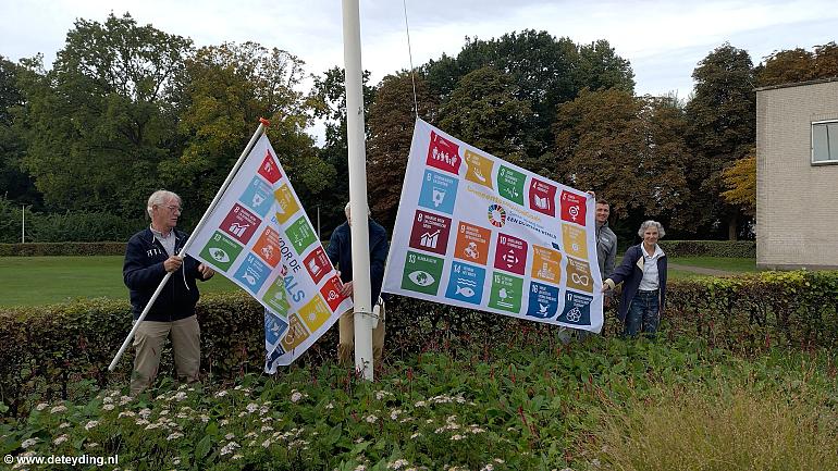 SDG vlaggen in Teylingen