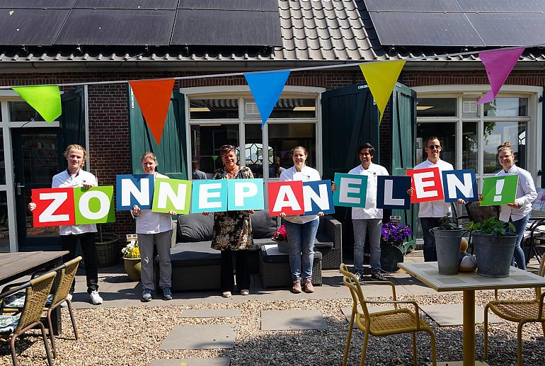 Zonnepanelen op monumentaal gebouw van KookSaam