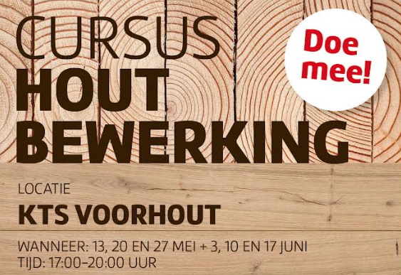 Cursus Houtbewerking gaat weer van start!