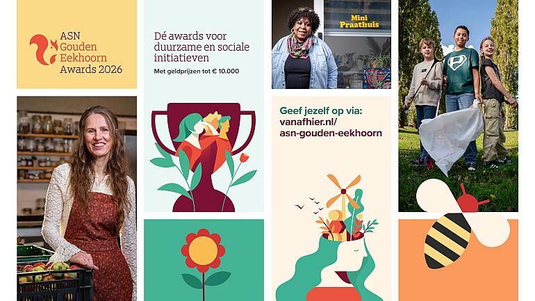 Schrijf jullie initiatief in voor de ASN Gouden Eekhoorn Awards!