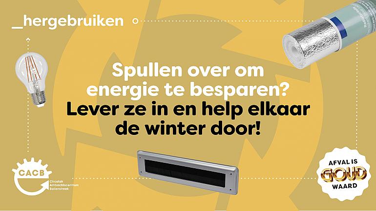 Help elkaar de winter door… CACB zamelt energiebesparende spullen in!