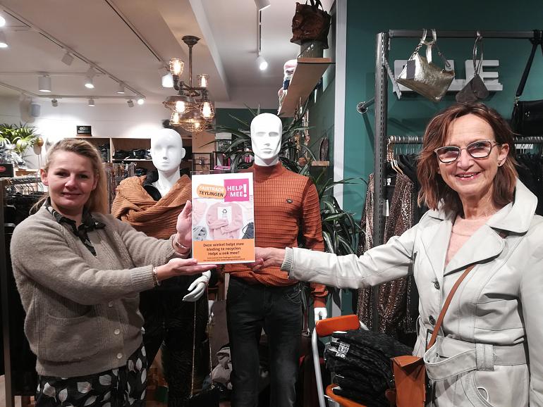 Kledingwinkels en Teylingen Fairtrade helpen kleding te recyclen