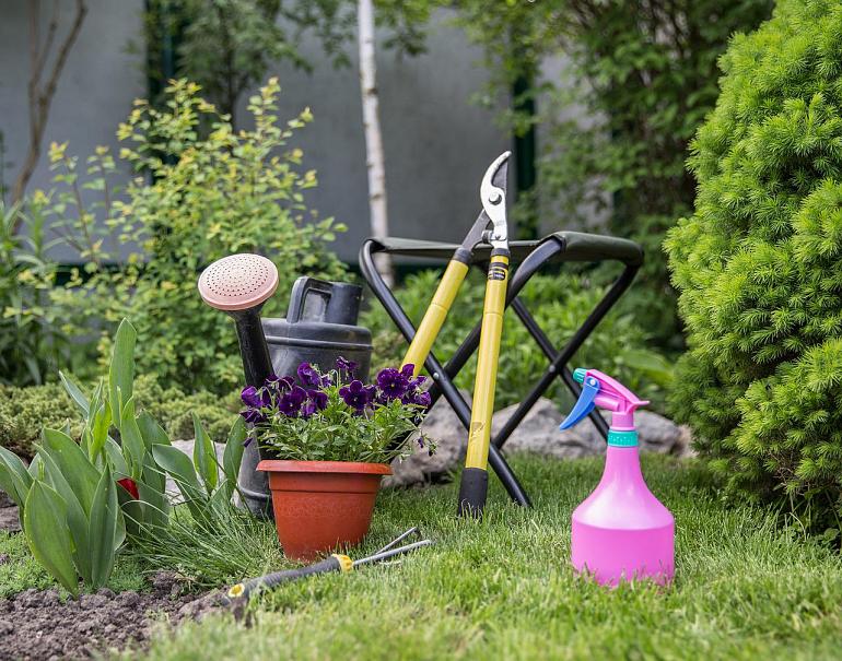 Tuingereedschap te leen voor huurders van Stek in Lisse